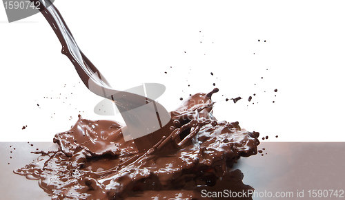 Image of pouring chocolate
