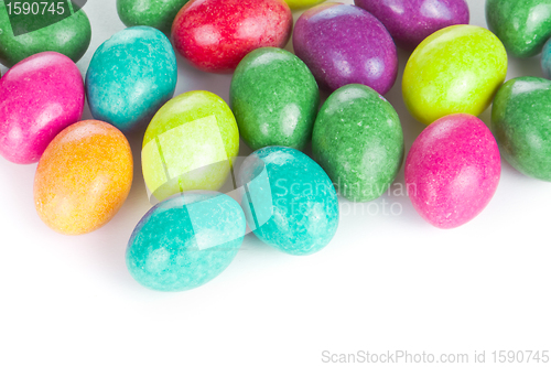 Image of easter eggs isolated