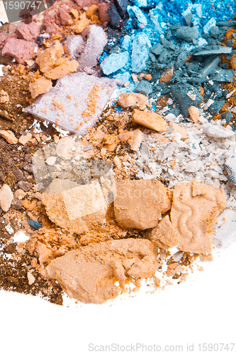 Image of set of multicolor crushed eyeshadows