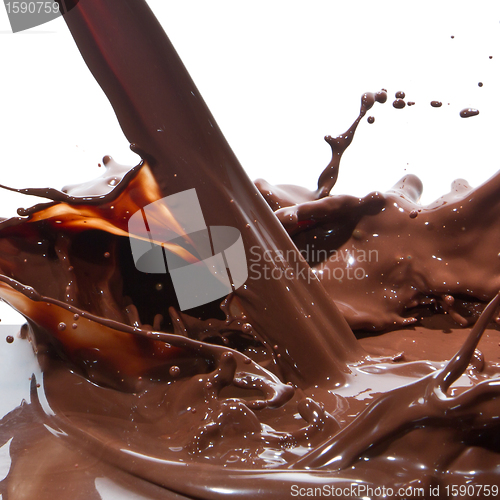 Image of pouring chocolate