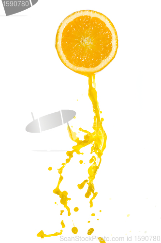 Image of orange juice splash