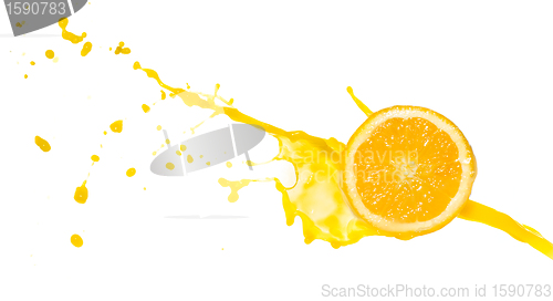 Image of orange juice splash