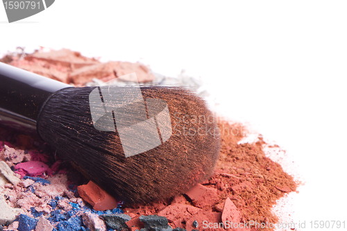 Image of set of multicolor crushed eyeshadows