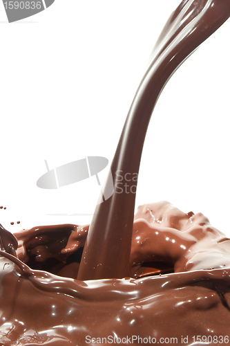 Image of pouring chocolate