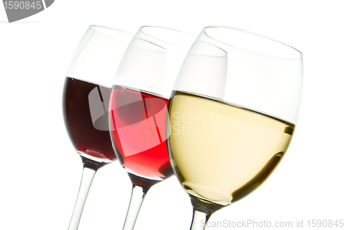 Image of three wine glasses