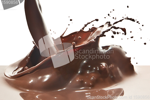 Image of pouring chocolate