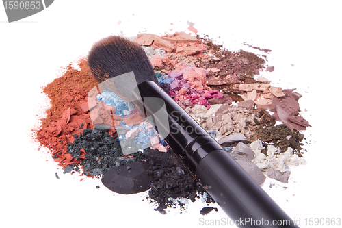 Image of set of multicolor crushed eyeshadows