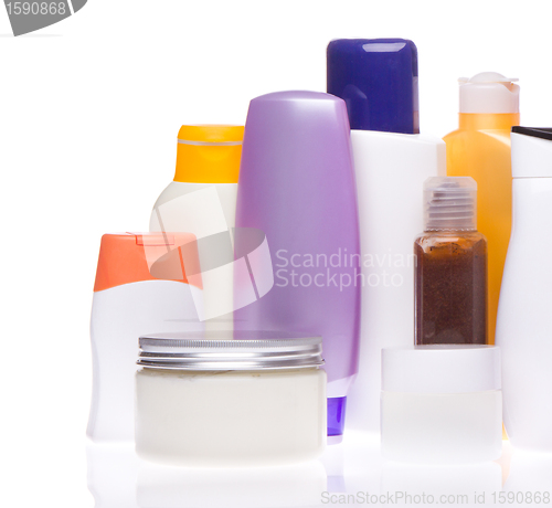 Image of cosmetic bottles