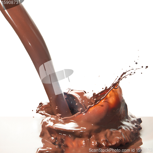 Image of pouring chocolate