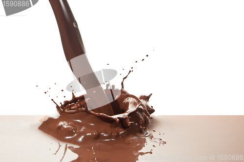 Image of pouring chocolate