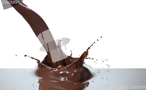Image of pouring chocolate