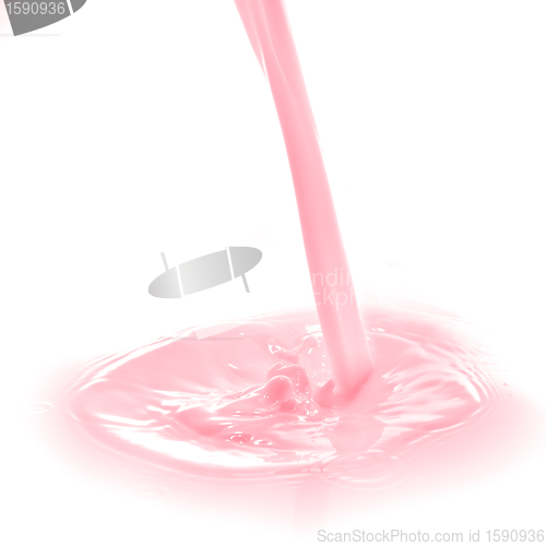 Image of strawberry milk splash