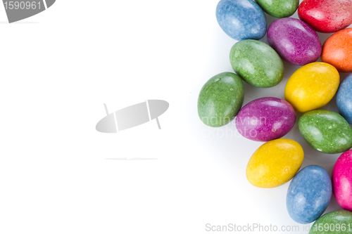 Image of easter eggs isolated