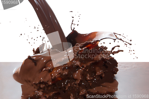 Image of pouring chocolate