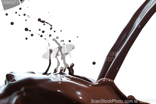 Image of pouring chocolate