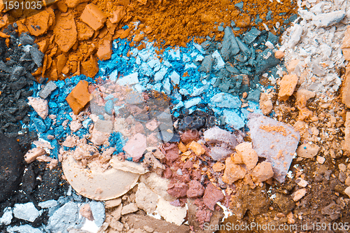 Image of crushed eyeshadows