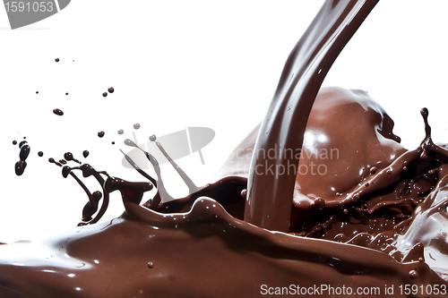 Image of pouring chocolate