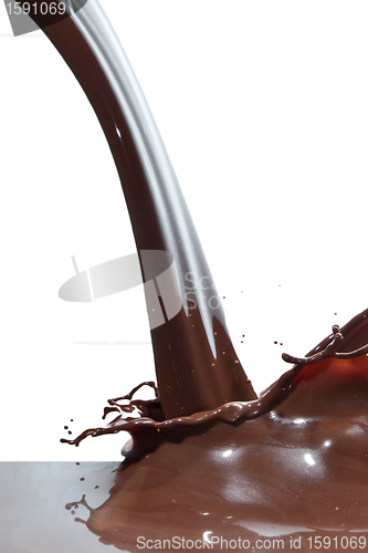 Image of pouring chocolate