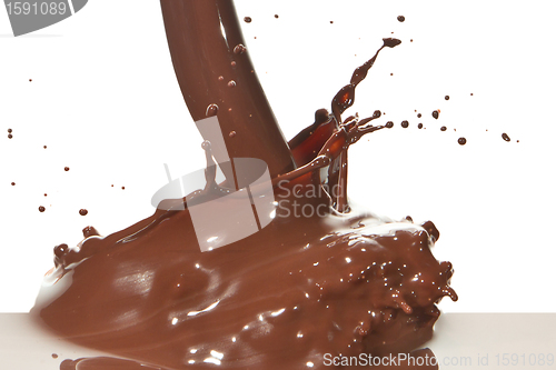 Image of pouring chocolate