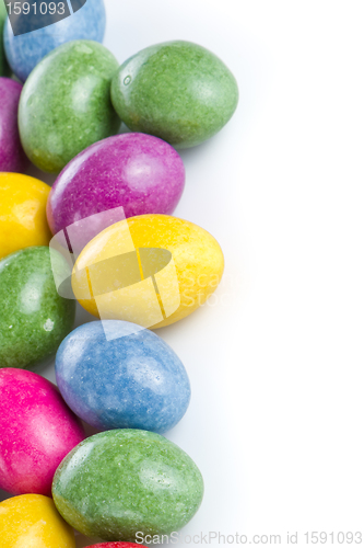 Image of easter eggs isolated