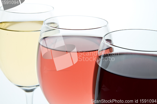 Image of three wine glasses