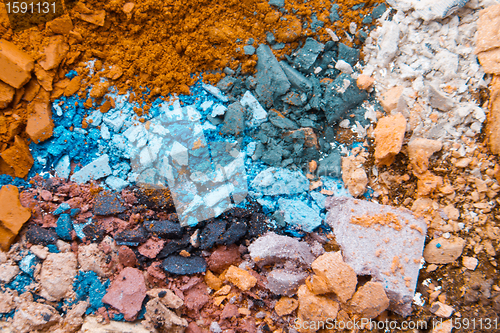 Image of crushed eyeshadows