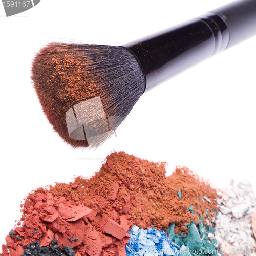 Image of set of multicolor crushed eyeshadows