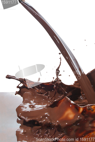 Image of pouring chocolate