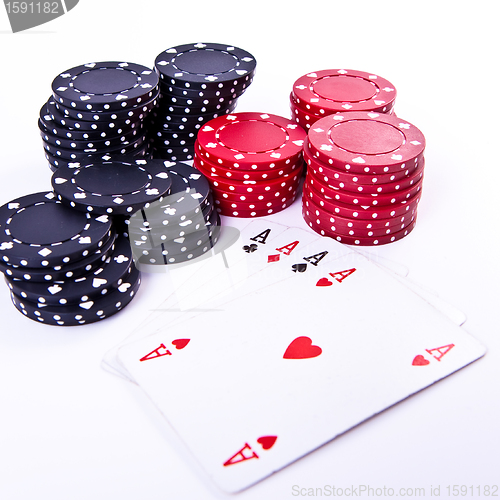 Image of playing cards and poker chips