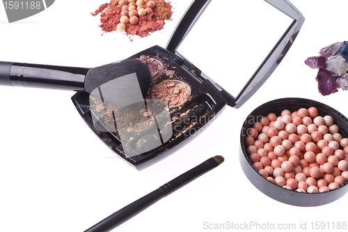 Image of crushed compact eyeshadows