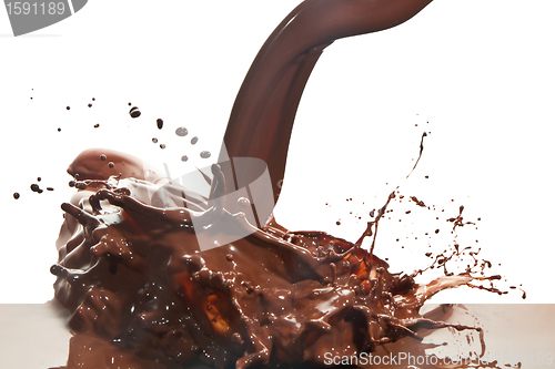 Image of pouring chocolate