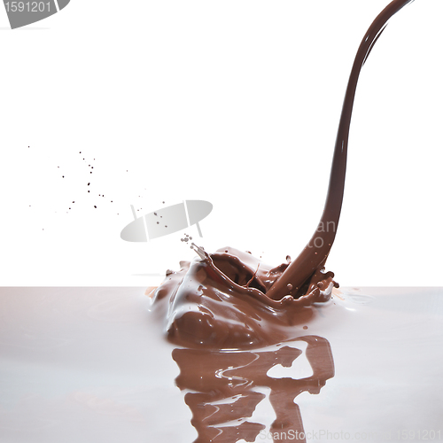 Image of pouring chocolate