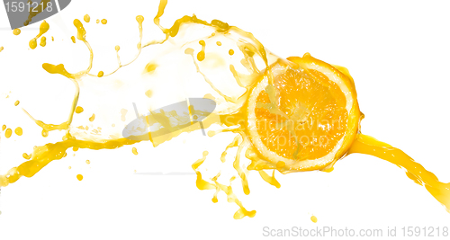 Image of orange juice splash