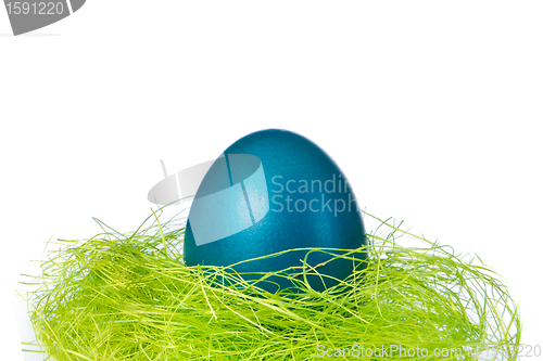 Image of easter egg in nest