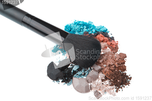 Image of set of multicolor crushed eyeshadows