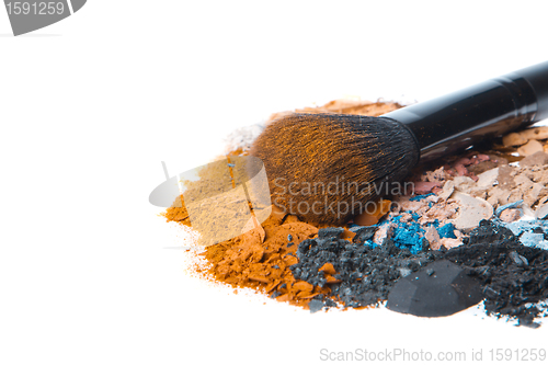 Image of set of multicolor crushed eyeshadows