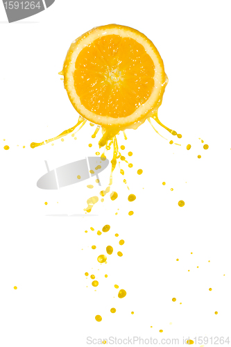 Image of orange juice splash