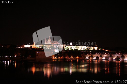 Image of Prague at night