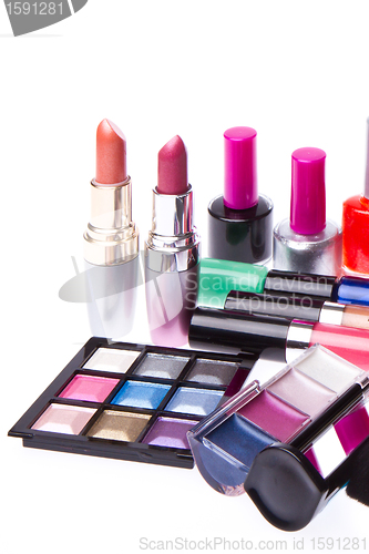 Image of set of cosmetic products