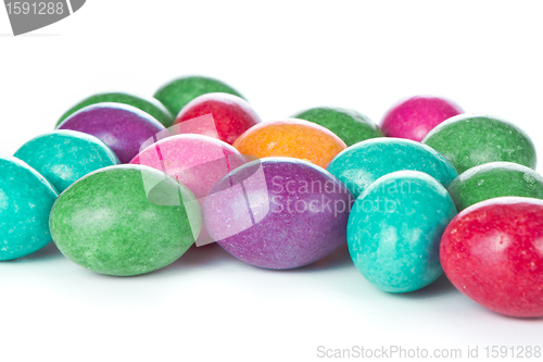 Image of easter eggs isolated
