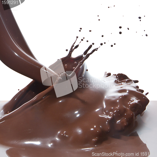 Image of pouring chocolate