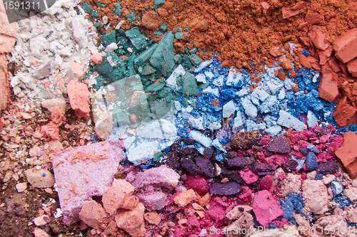 Image of crushed eyeshadows