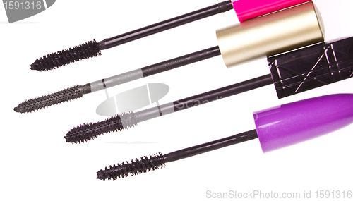 Image of mascara set isolated