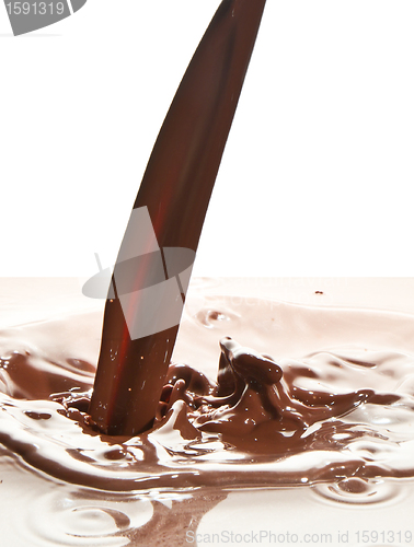 Image of pouring chocolate