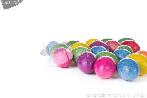 Image of easter eggs isolated