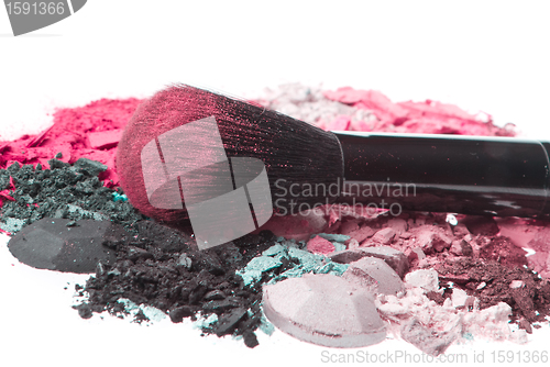 Image of set of multicolor crushed eyeshadows