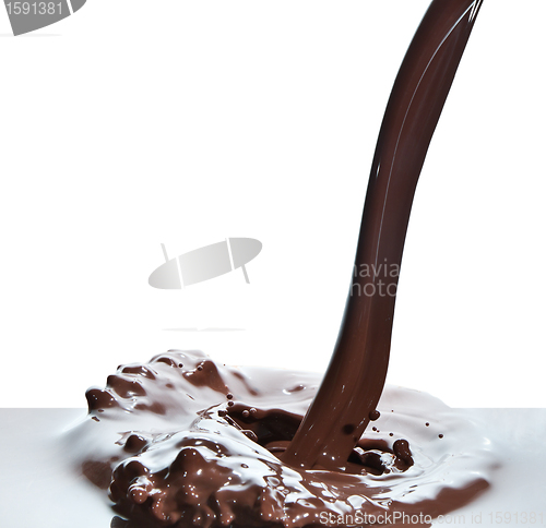 Image of pouring chocolate