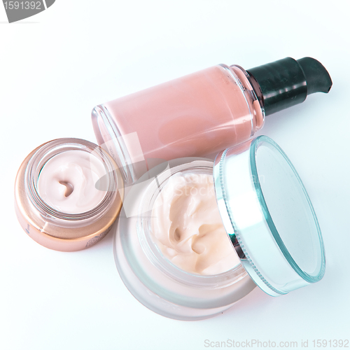 Image of creams and makeup