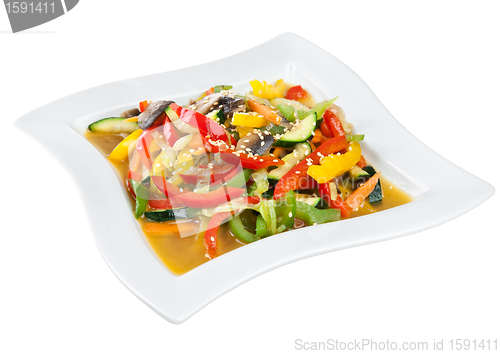Image of Healthy steamed vegetables