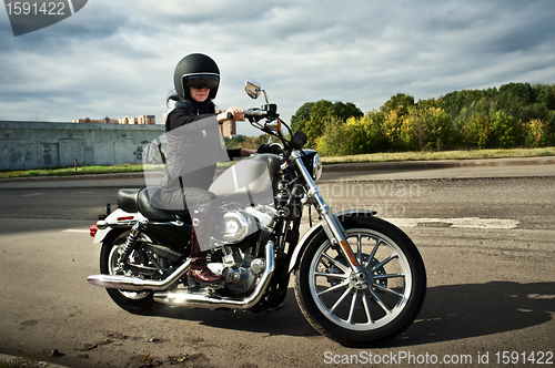 Image of Biker girl